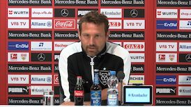 Die VfB PK vor dem Spiel beim FC Augsburg